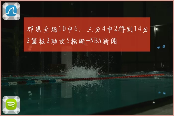 邓恩全场10中6,三分4中2得到14分2篮板2助攻5抢断-NBA新闻
